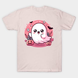 Spooky cute Halloween Ghost by Strange Dollz Boudoir T-Shirt